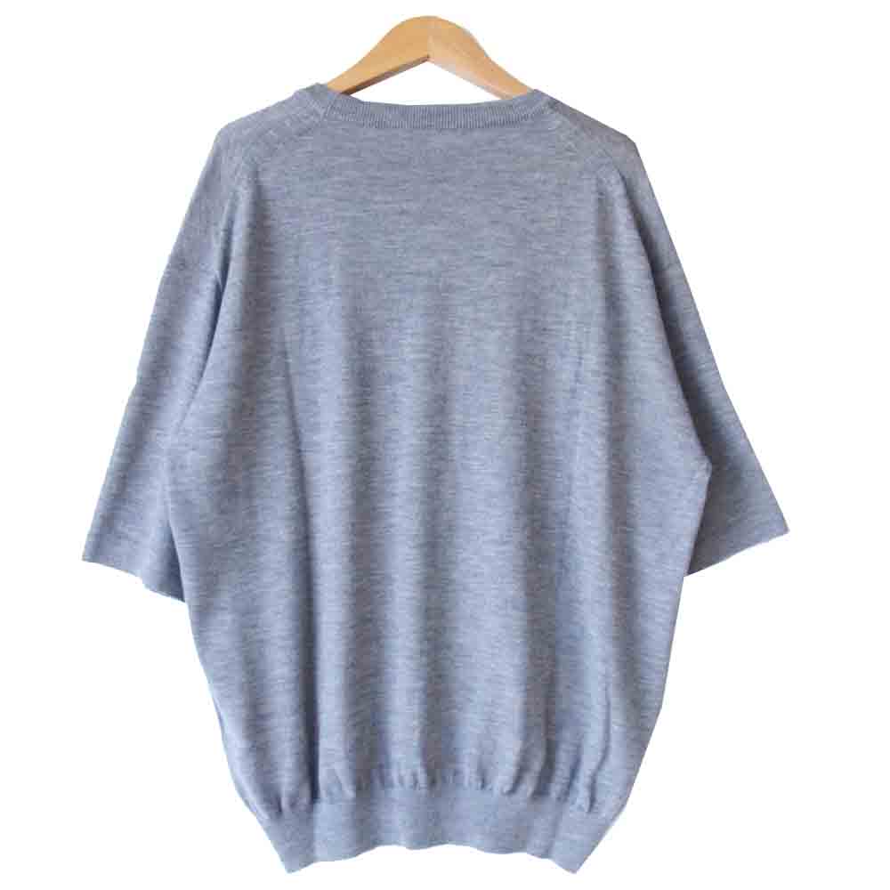 AURALEE オーラリー 21SS A21ST03CT CASHMERE HARD TWIST KNIT TEE ツイスト ニット Tシャツ グレー系 4【新古品】【未使用】【中古】