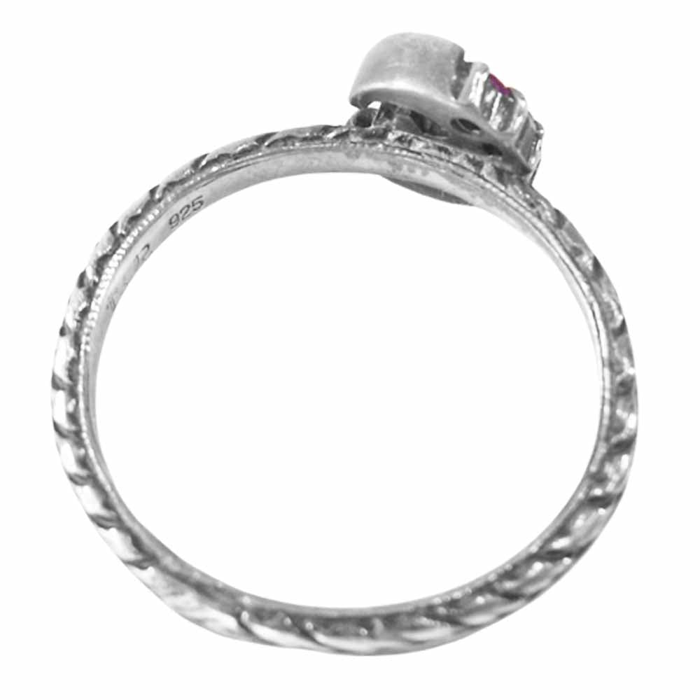 ROYAL ORDER ロイヤルオーダー クレセント リング シルバー系 10【中古】