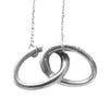 TIFFANY&Co. ティファニー インターロッキング ダブルリング ネックレス シルバー系【中古】
