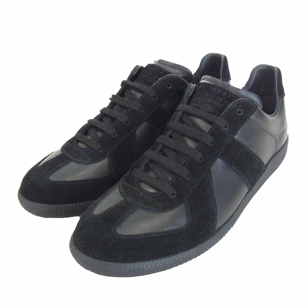 MAISON MARGIELA メゾンマルジェラ 21SS S57WS0236 REPLICA ジャーマントレーナー  ブラック系 43【極上美品】【中古】