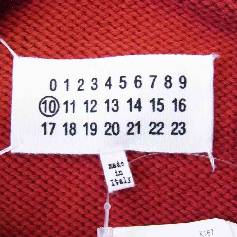 MAISON MARGIELA メゾンマルジェラ 20SS S50GP0136 GAUGE 5 JERSEY DESTROYED デストロイド プルオーバー ニット オレンジ系 L【極上美品】【中古】