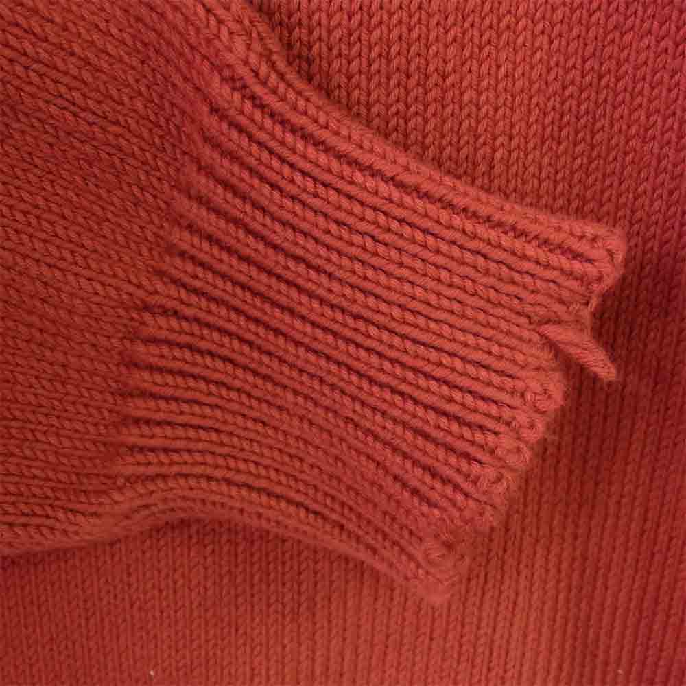 MAISON MARGIELA メゾンマルジェラ 20SS S50GP0136 GAUGE 5 JERSEY DESTROYED デストロイド プルオーバー ニット オレンジ系 L【極上美品】【中古】
