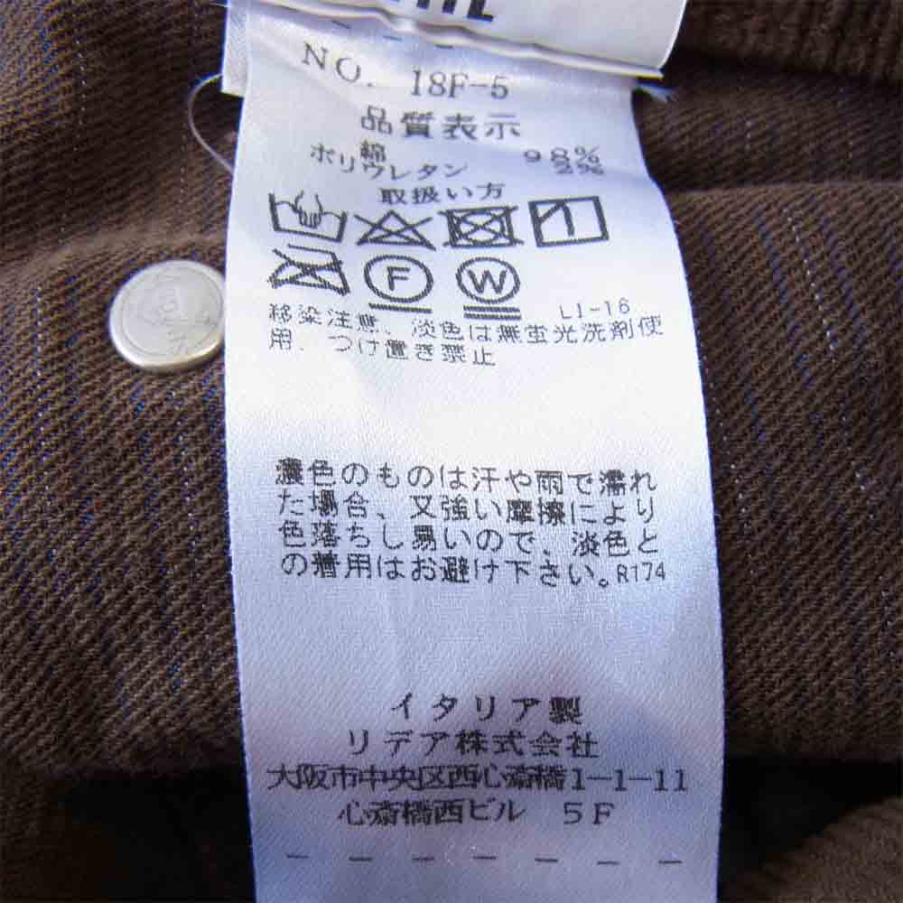 シヴィリア DENIM core コーデュロイ パンツ ブラウン系 34【中古】