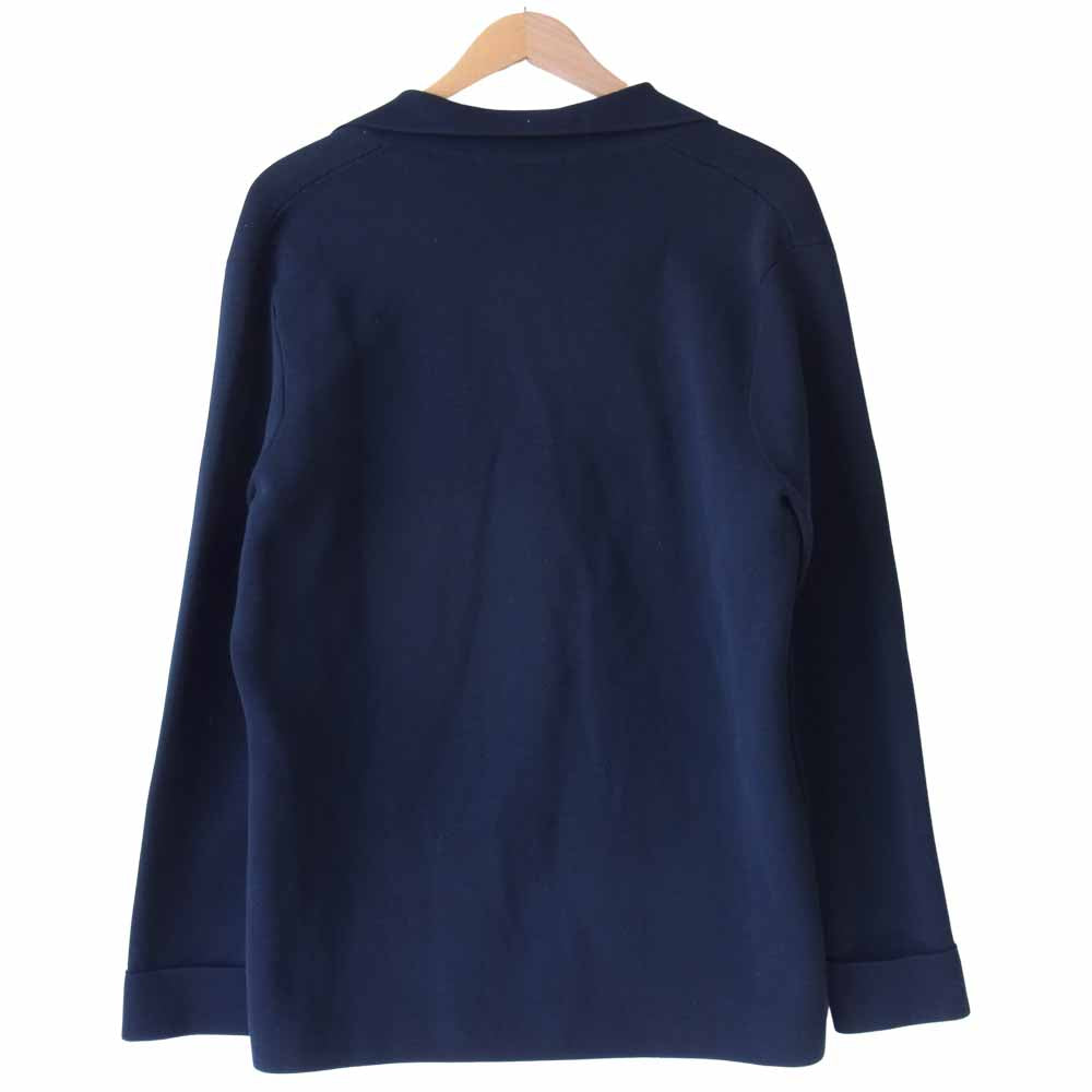 CRUCIANI クルチアーニ 20SS-U4 国内正規品 ミラノリブ ニット テーラード ジャケット ネイビー系 46【美品】【中古】