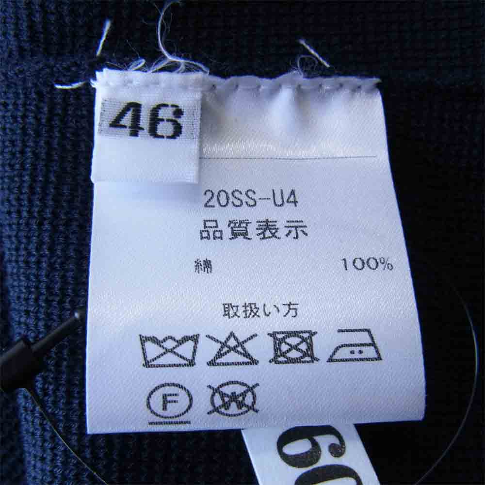 CRUCIANI クルチアーニ 20SS-U4 国内正規品 ミラノリブ ニット テーラード ジャケット ネイビー系 46【美品】【中古】