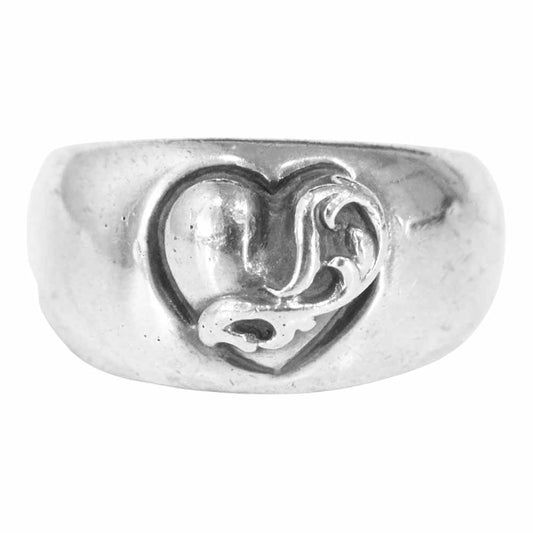 CHROME HEARTS クロムハーツ（原本無） HEART IN BAND ハート イン バンド 指輪 シルバー系 22号程度【中古】