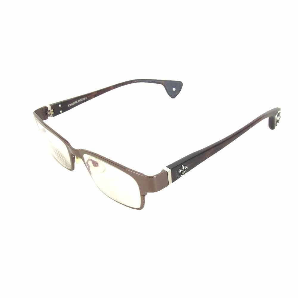 CHROME HEARTS クロムハーツ（原本無） IF YOU C KAY フレア アイウェア 度入り ダークブラウン系【中古】
