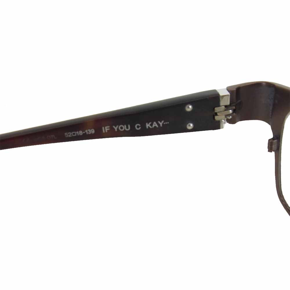 CHROME HEARTS クロムハーツ（原本無） IF YOU C KAY フレア アイウェア 度入り ダークブラウン系【中古】
