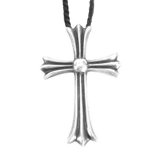 CHROME HEARTS クロムハーツ（原本無） CH CRS LG BC ラージ CHクロス Wボロチップ ネックレス シルバー系【中古】