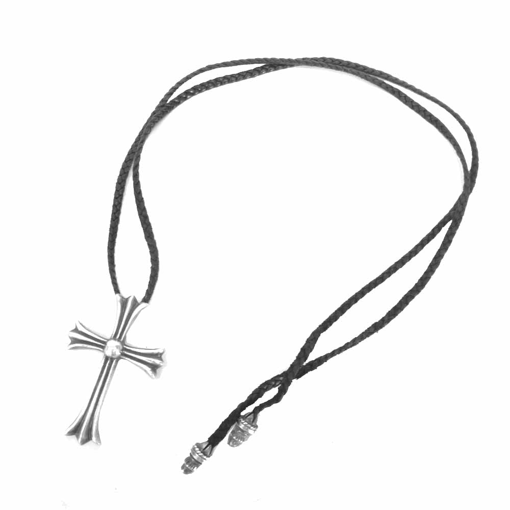 CHROME HEARTS クロムハーツ（原本無） CH CRS LG BC ラージ CHクロス Wボロチップ ネックレス シルバー系【中古】