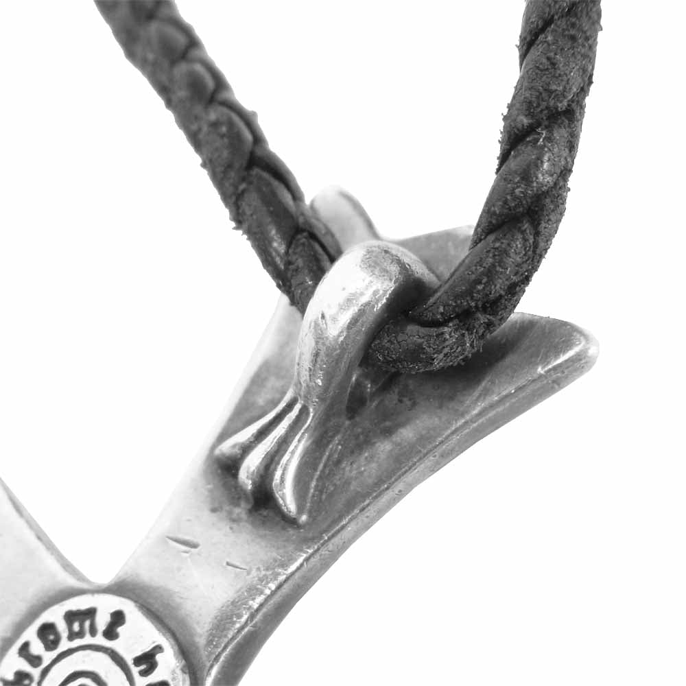 CHROME HEARTS クロムハーツ（原本無） CH CRS LG BC ラージ CHクロス Wボロチップ ネックレス シルバー系【中古】