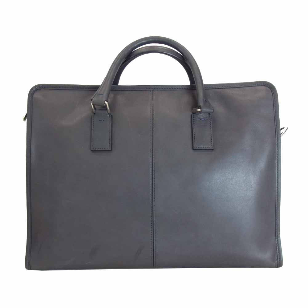フラソリティ FA101 Antonio Briefcase アントニオ ブリーフケース レザー ビジネス バッグ ダークブラウン系【中古】