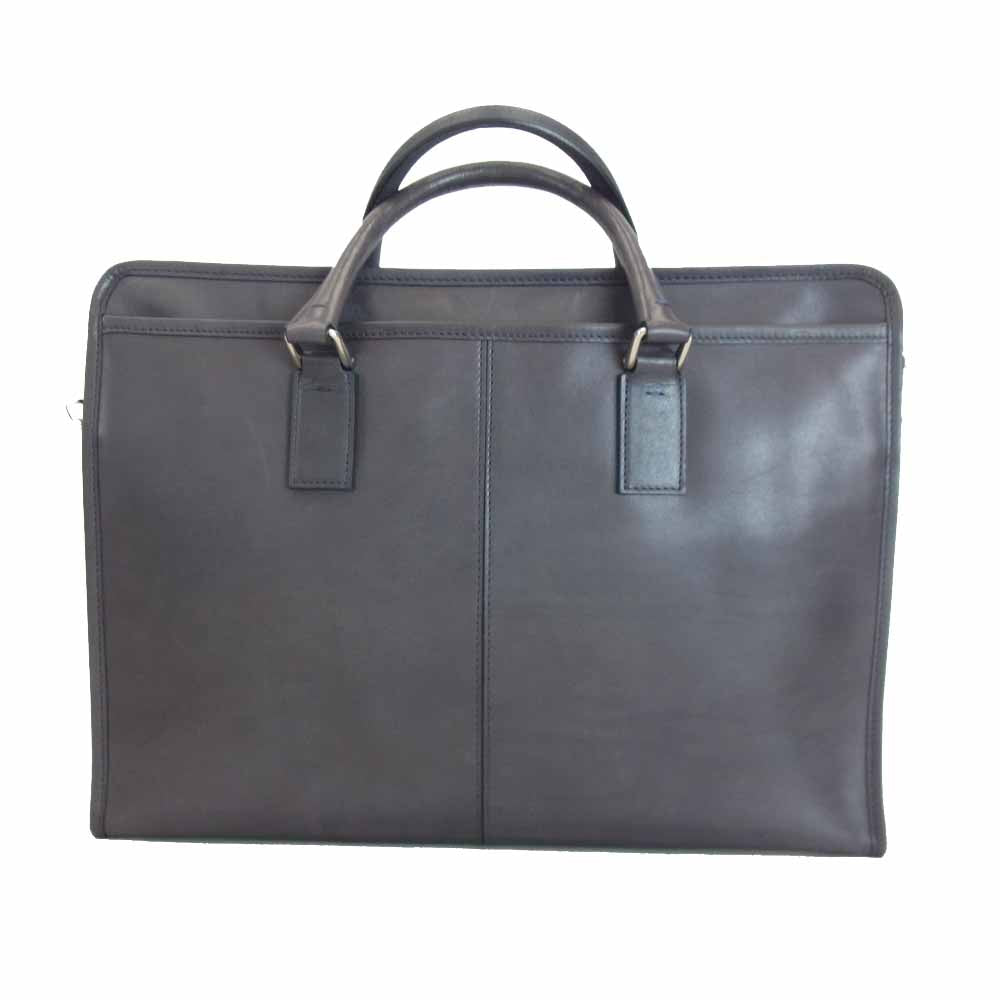 フラソリティ FA101 Antonio Briefcase アントニオ ブリーフケース レザー ビジネス バッグ ダークブラウン系【中古】