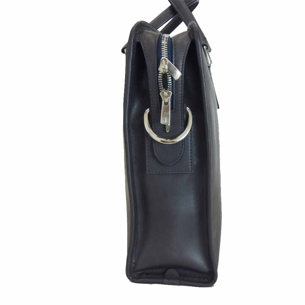 フラソリティ FA101 Antonio Briefcase アントニオ ブリーフケース レザー ビジネス バッグ ダークブラウン系【中古】