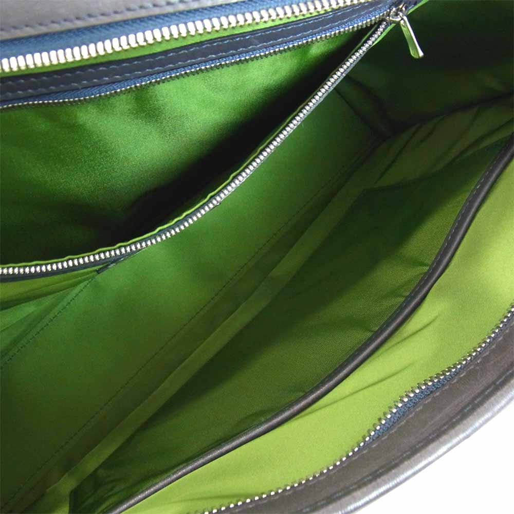 フラソリティ FA101 Antonio Briefcase アントニオ ブリーフケース レザー ビジネス バッグ ダークブラウン系【中古】