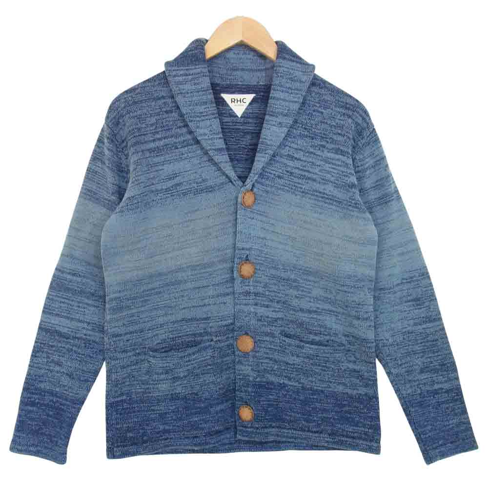 Ron Herman ロンハーマン ウッドボタン ショールカラー ニット カーディガン ライトブルー系 S【中古】