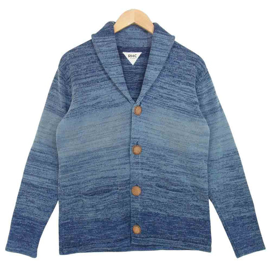 Ron Herman ロンハーマン ウッドボタン ショールカラー ニット カーディガン ライトブルー系 S【中古】