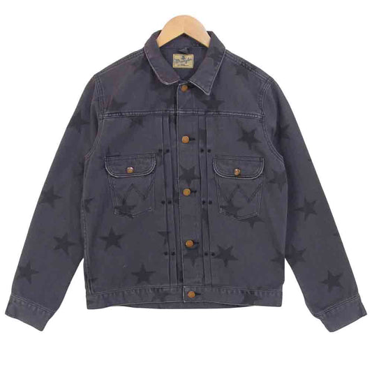 Ron Herman ロンハーマン WS9120 × Wrangler ラングラー スター柄 デニム ジャケット チャコール系 M【中古】