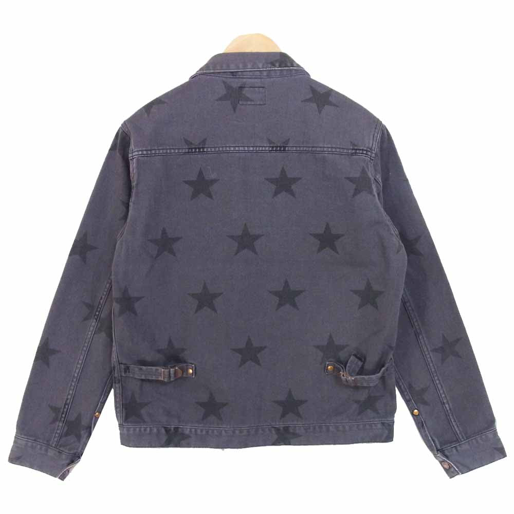 Ron Herman ロンハーマン WS9120 × Wrangler ラングラー スター柄 デニム ジャケット チャコール系 M【中古】