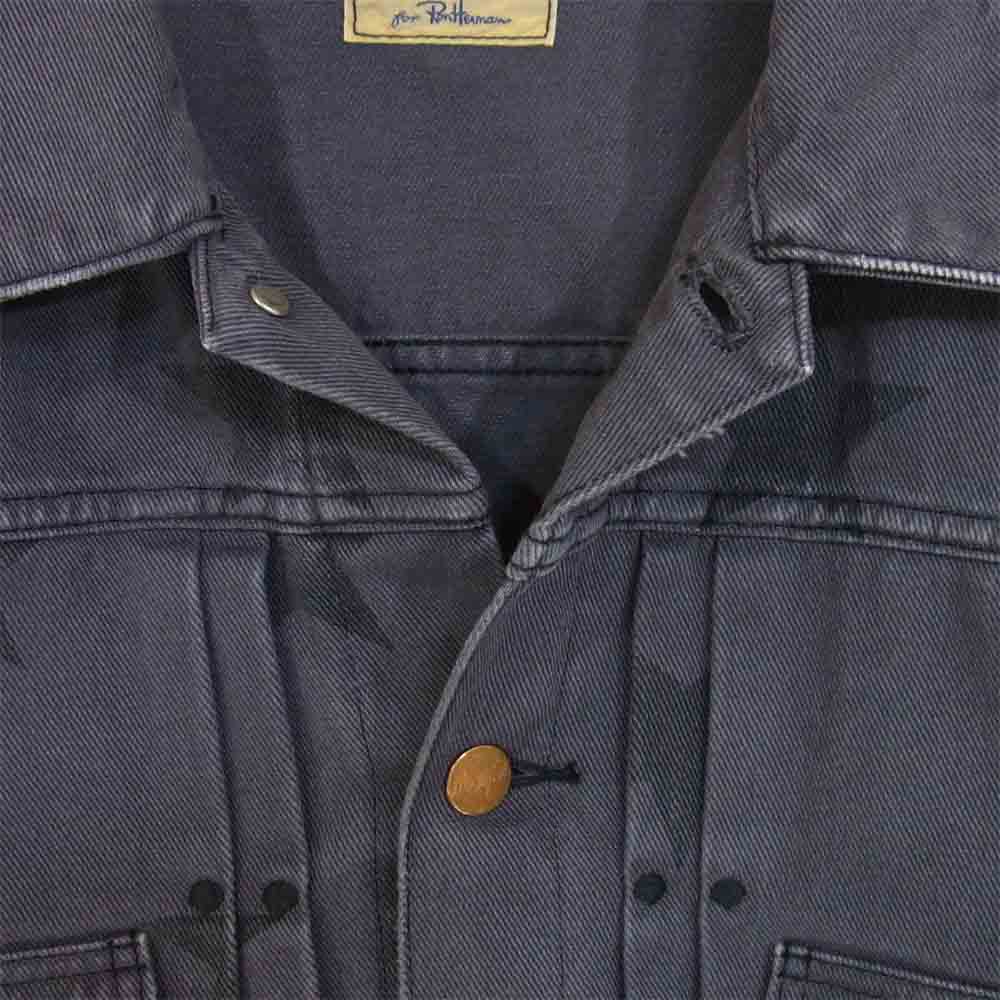Ron Herman ロンハーマン WS9120 × Wrangler ラングラー スター柄 デニム ジャケット チャコール系 M【中古】