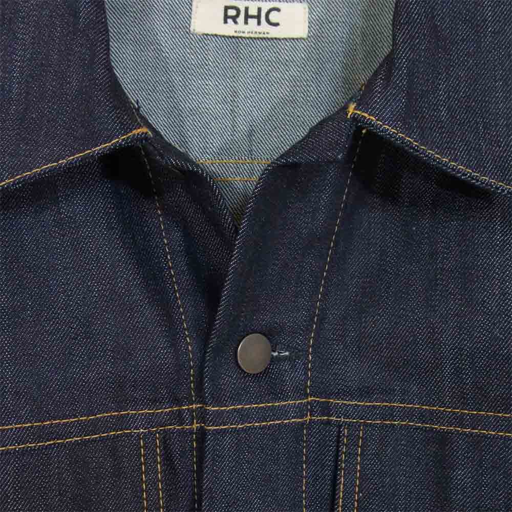 Ron Herman ロンハーマン 522040082-1322 3rdタイプ リジット デニム ジャケット インディゴブルー系 S【美品】【中古】