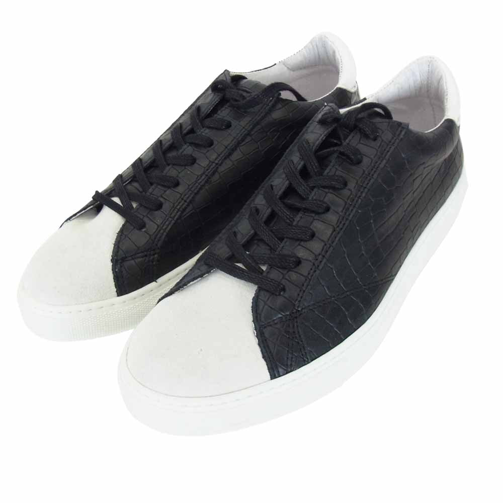 uniform experiment ユニフォームエクスペリメント UE178124 × AMB エーエムビー  FABRIC MIX SNEAKER スニーカー ブラック系 ホワイト系【美品】【中古】