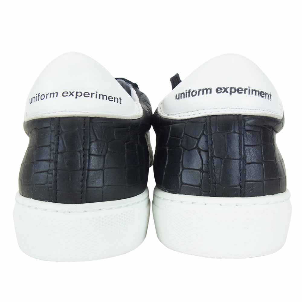 uniform experiment ユニフォームエクスペリメント UE178124 × AMB エーエムビー  FABRIC MIX SNEAKER スニーカー ブラック系 ホワイト系【美品】【中古】