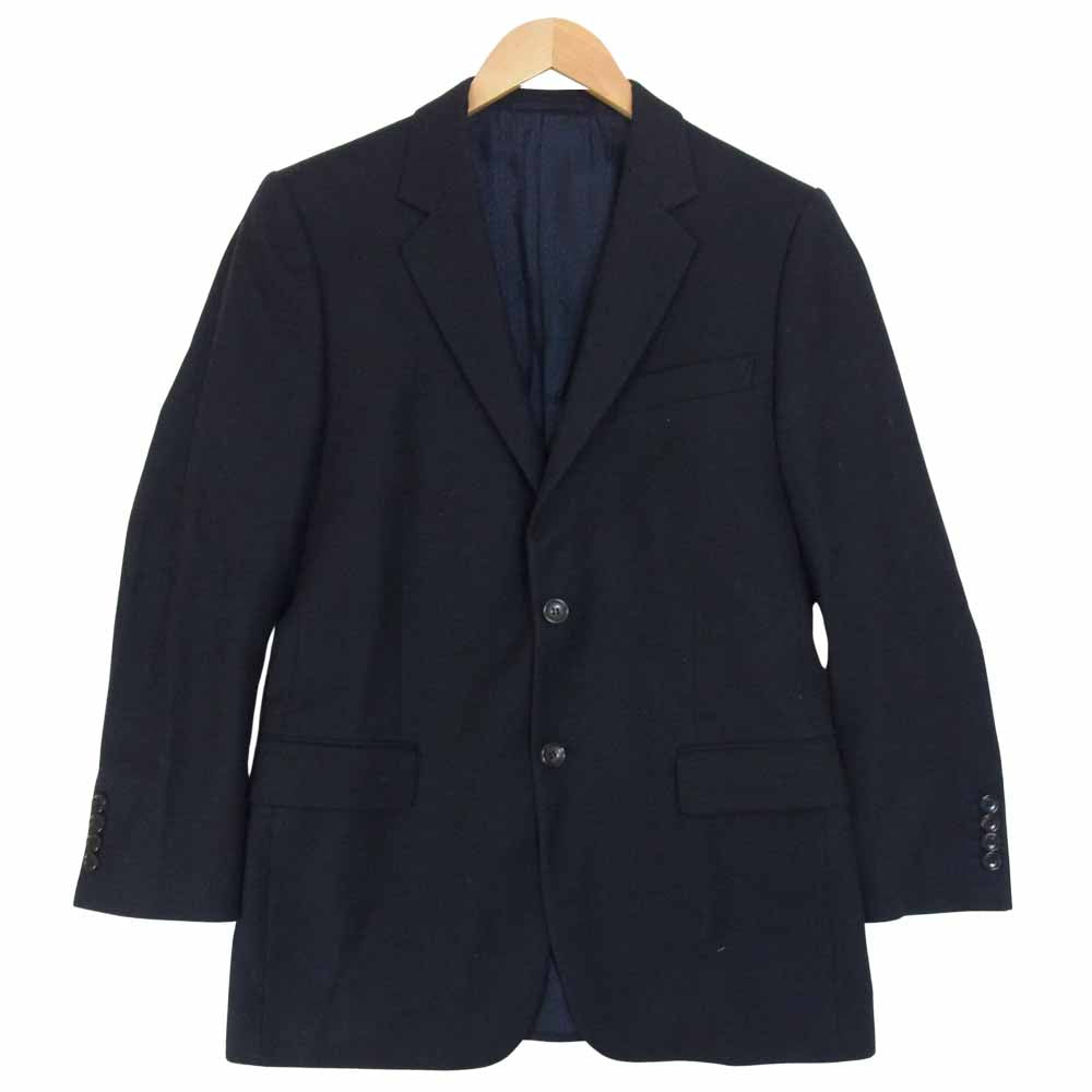 GUCCI グッチ ウール セットアップ スーツ ジャケット パンツ 裏地 イタリア製 ダークネイビー系 48【中古】