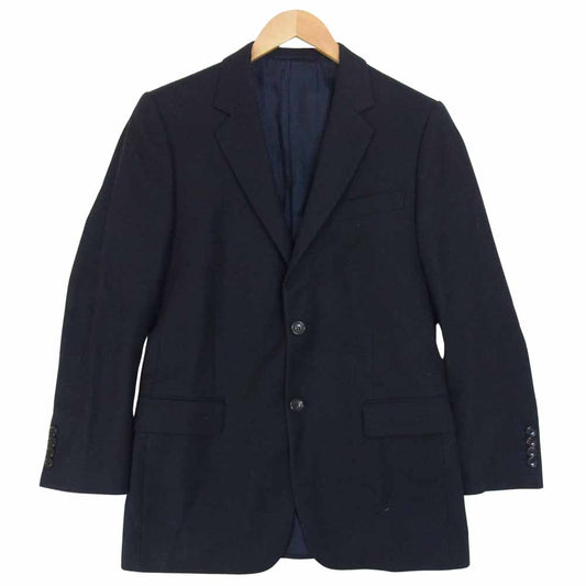 GUCCI グッチ ウール セットアップ スーツ ジャケット パンツ 裏地 イタリア製 ダークネイビー系 48【中古】