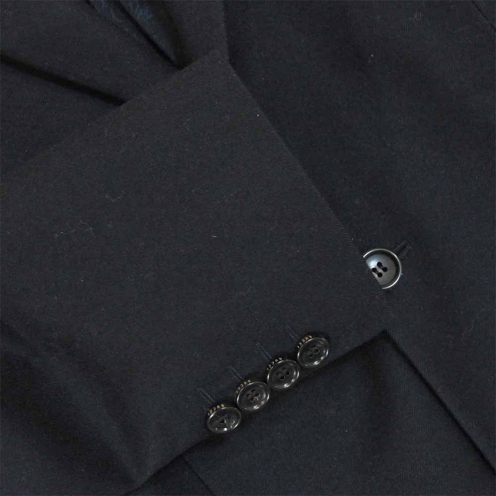 GUCCI グッチ ウール セットアップ スーツ ジャケット パンツ 裏地 イタリア製 ダークネイビー系 48【中古】