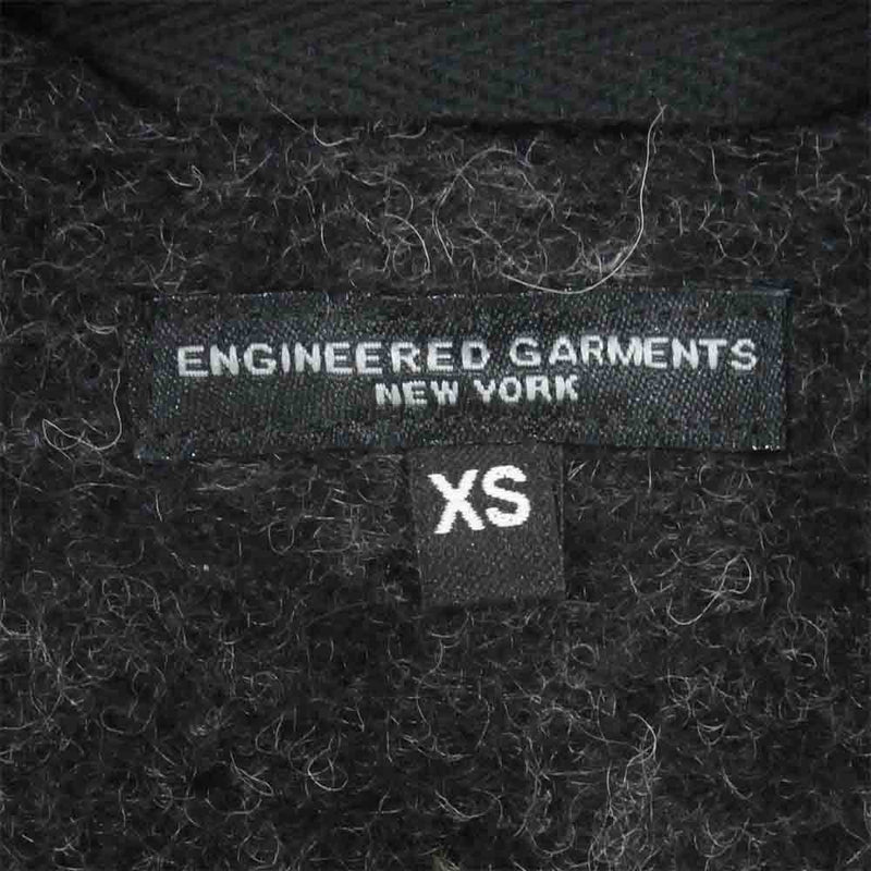 Engineered Garments エンジニアードガーメンツ knit Leisure Jacket Cable ケーブルニット ジャケット チャコール系 XS【極上美品】【中古】