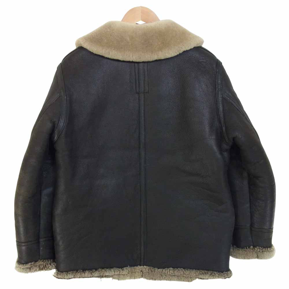 WTAPS ダブルタップス TSDT-JKM12 リアルムートン レザー ジャケット 羊革 ムートン ブラック系 表記無し【中古】