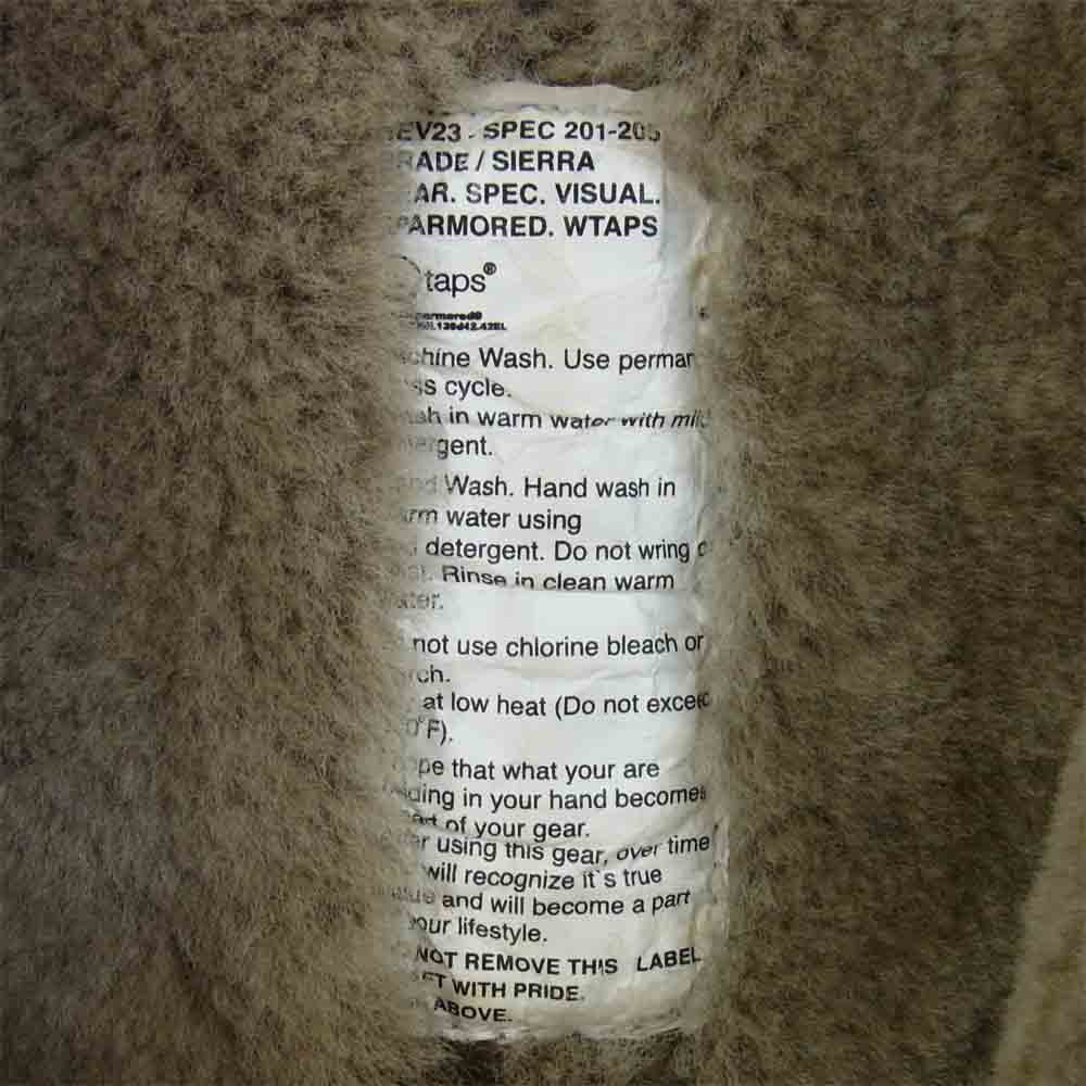 WTAPS ダブルタップス TSDT-JKM12 リアルムートン レザー ジャケット 羊革 ムートン ブラック系 表記無し【中古】