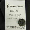 PORTER CLASSIC ポータークラシック ROLL UP DOT SHIRT ロールアップ ドット 長袖 シャツ ダークグレー系 XL【美品】【中古】