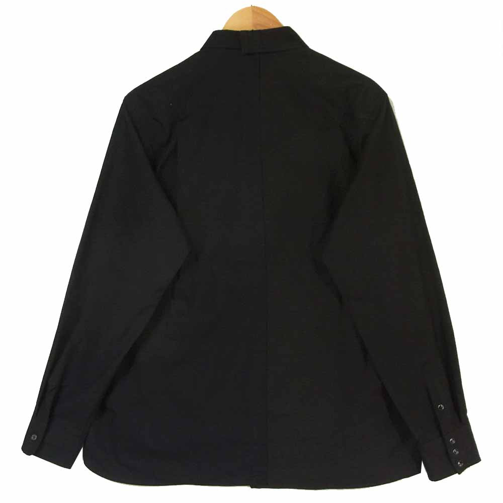 Sacai サカイ SCM-038 Cotton Poplin Shirt コットン ポプリン ドッキング 長袖 シャツ ブラック系 3【極上美品】【中古】