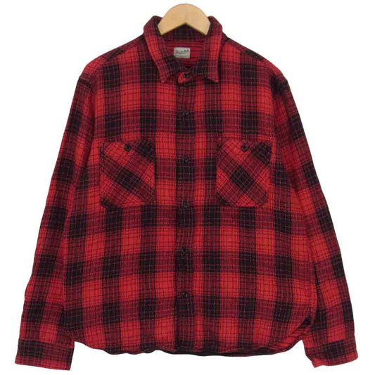 TENDERLOIN テンダーロイン T-HEAVY FLANNEL SHT ヘビー フランネル シャツ レッド系 M【中古】