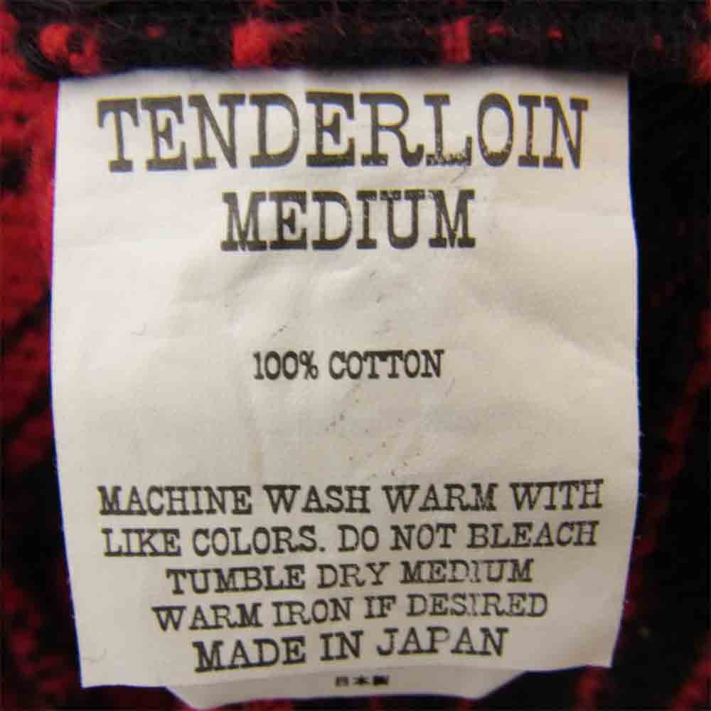 TENDERLOIN テンダーロイン T-HEAVY FLANNEL SHT ヘビー フランネル シャツ レッド系 M【中古】