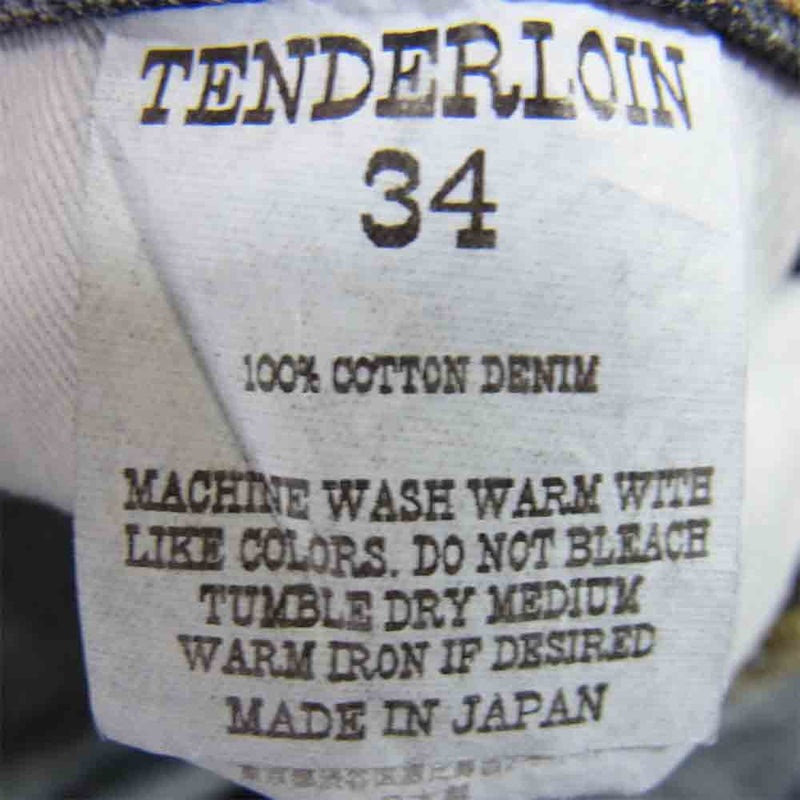 TENDERLOIN テンダーロイン DENIM PNT WASH デニムパンツ グレー系 34【中古】