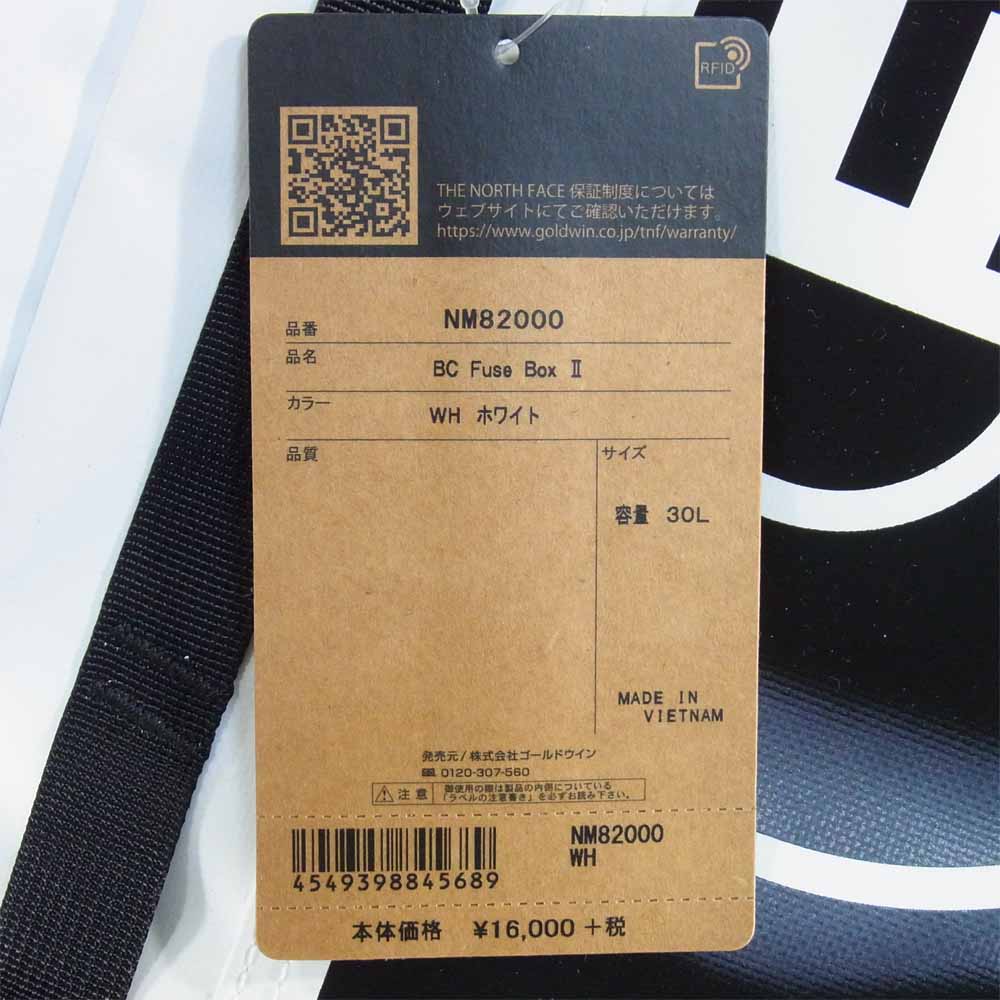 THE NORTH FACE ノースフェイス NM82000 訳 難有り BC ヒューズ ボックス 2 バックパック ホワイト系 30L【新古品】【未使用】【中古】
