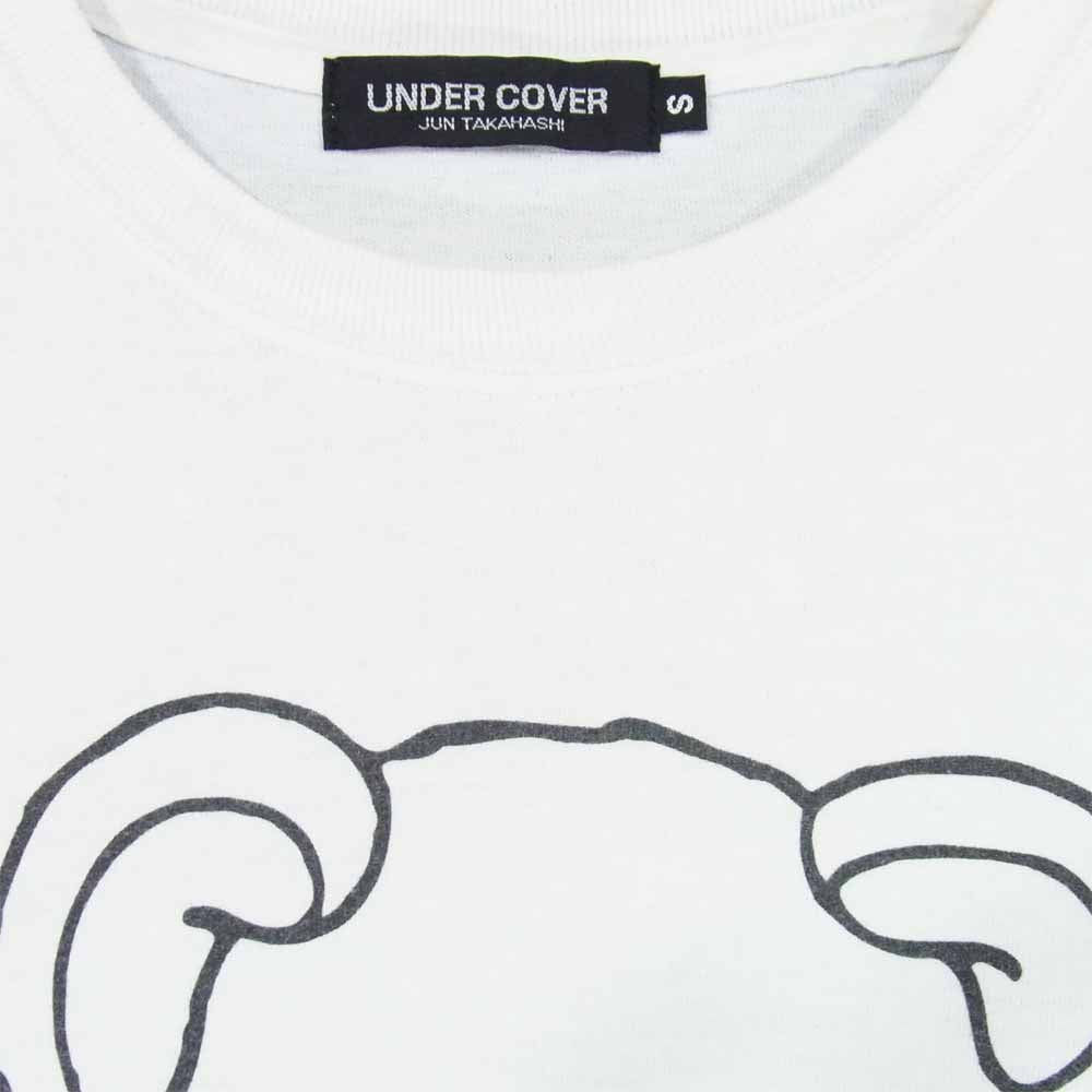 UNDERCOVER アンダーカバー STAY SAFE プリント Tシャツ 半袖 ショートスリーブ コットン ホワイト系 S【中古】