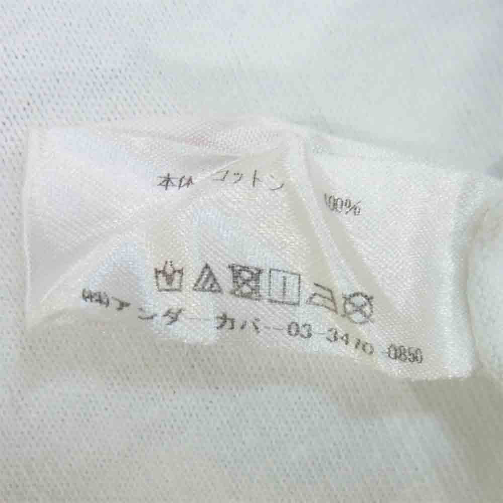 UNDERCOVER アンダーカバー STAY SAFE プリント Tシャツ 半袖 ショートスリーブ コットン ホワイト系 S【中古】