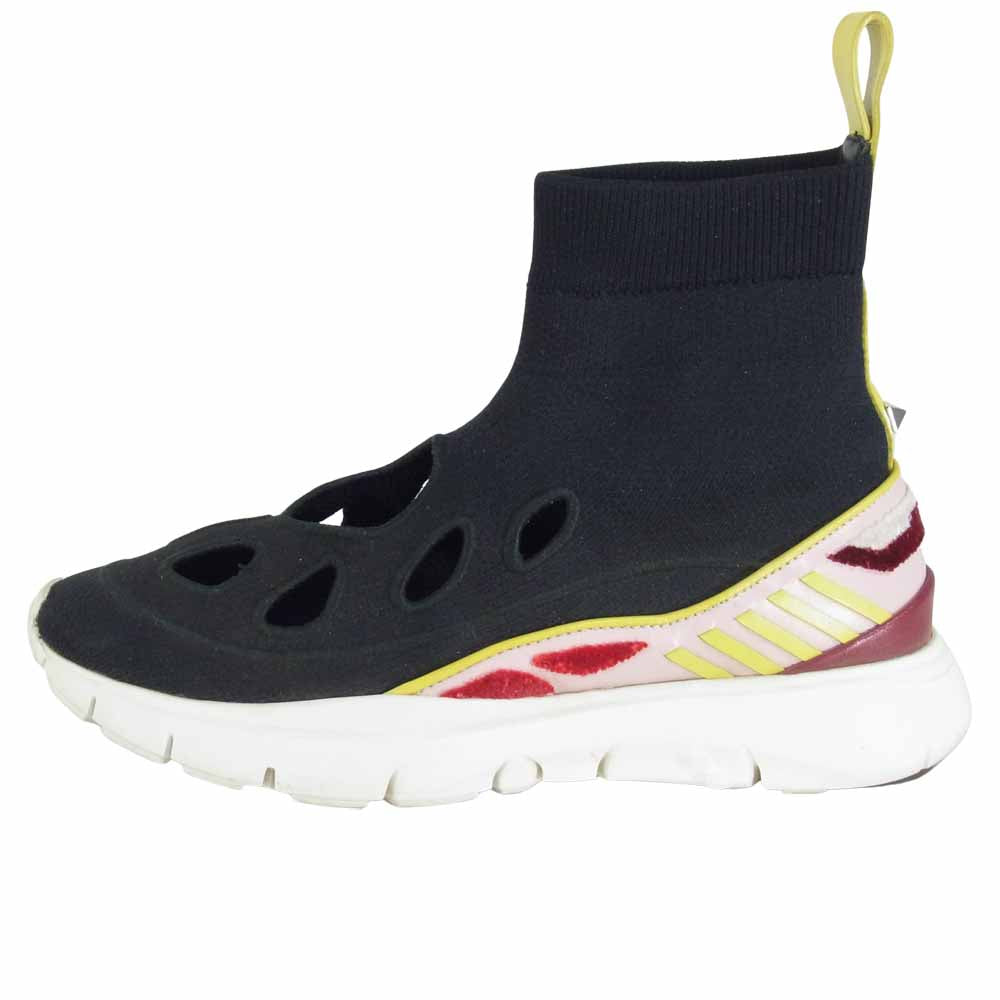 VALENTINO ヴァレンティノ PW0S0G61 HIGH TOP スニーカー イタリア製 スタッズ ブラック系 35.5【中古】