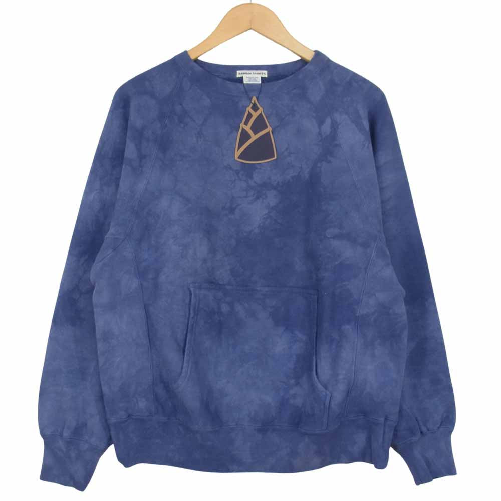 バンブーシュート 2001006 TIE-DIE RW CREW NECK SWEAT タイダイ クルー スウェット ブルー系 M【新古品】【未使用】【中古】