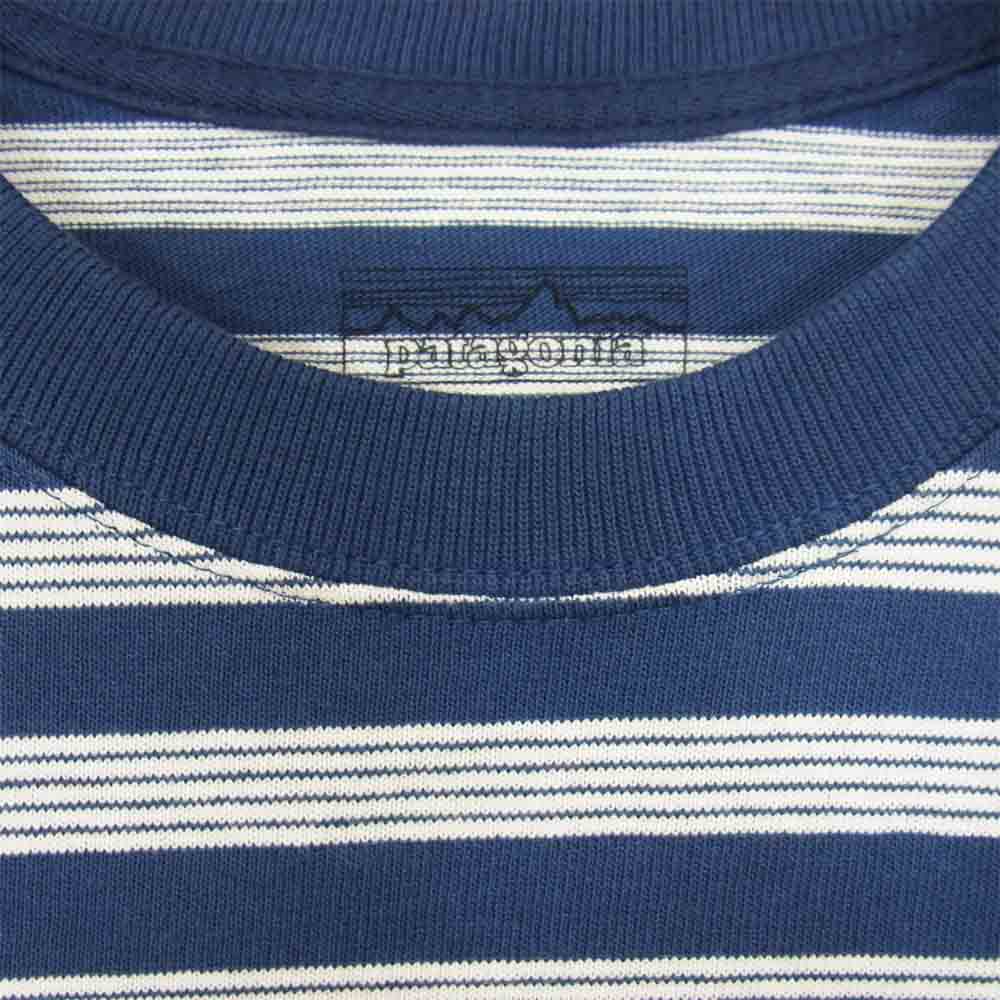 patagonia パタゴニア SP20 52370 Organic Cotton MWP T-SHIRTS オーガニックコットン ポケット Tシャツ ネイビー系 S【新古品】【未使用】【中古】