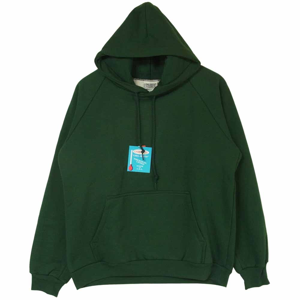 キャンバー CHILL BUSTER PULLOVER HOODED チルバスター パーカー アメリカ製 グリーン系 S【新古品】【未使用】【中古】
