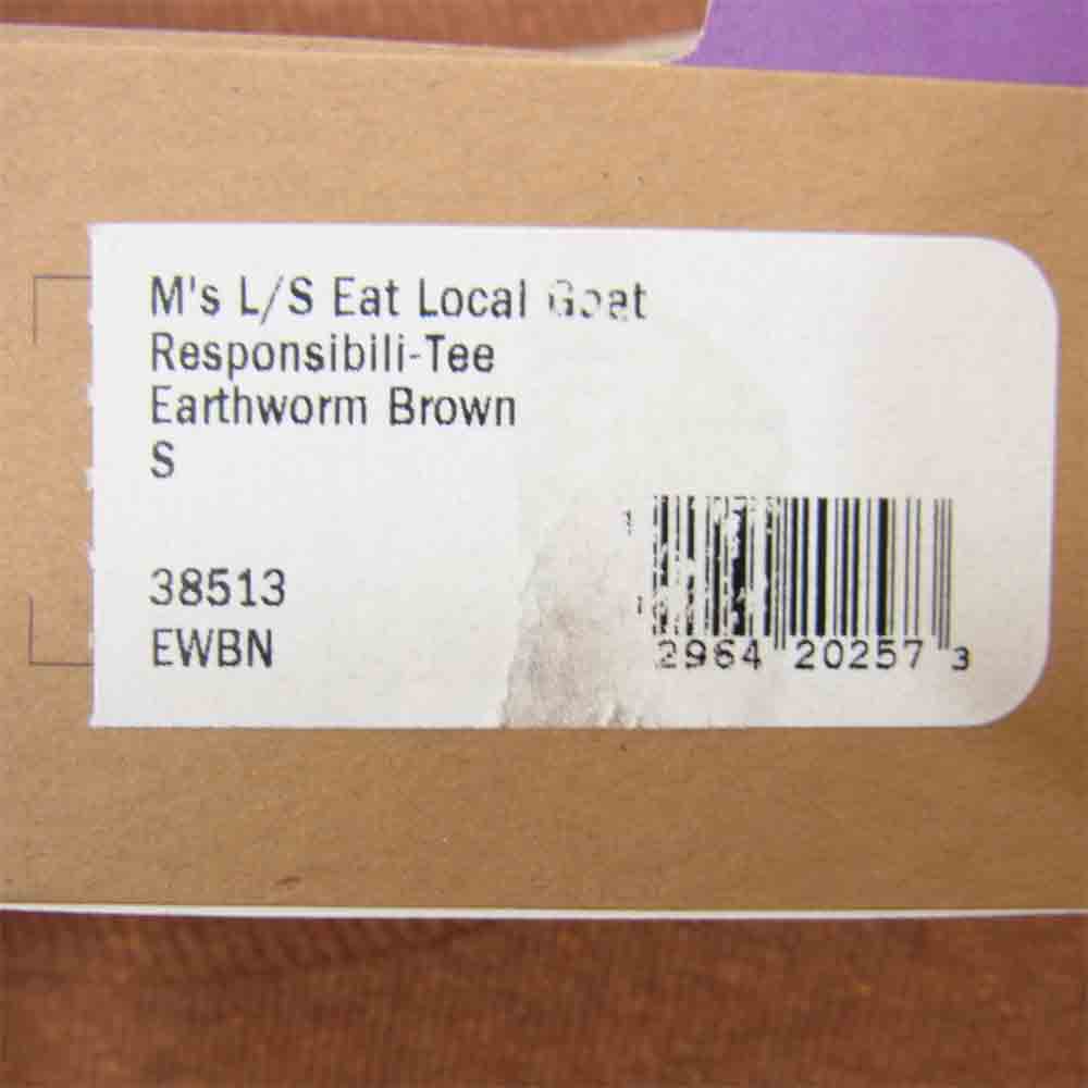 patagonia パタゴニア 38513 L/S Eat Local Goat Responsibili Tee 長袖 Tシャツ ブラウン系 S【新古品】【未使用】【中古】