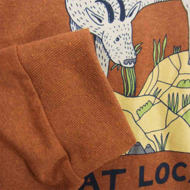 patagonia パタゴニア 38513 L/S Eat Local Goat Responsibili Tee 長袖 Tシャツ ブラウン系 S【新古品】【未使用】【中古】