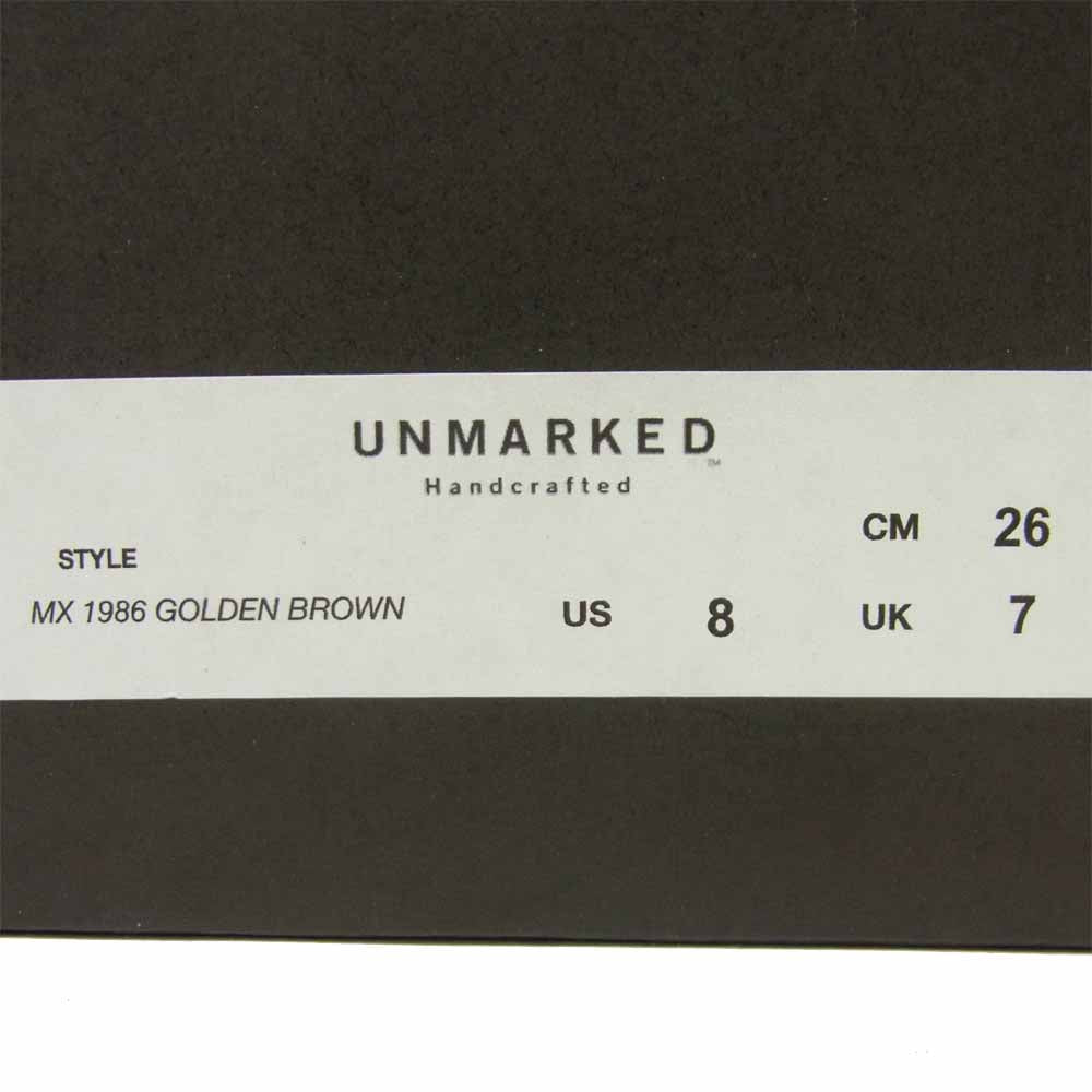 アンマークド MX1986 sneaker スエード スニーカー ブラウン系 26cm【新古品】【未使用】【中古】