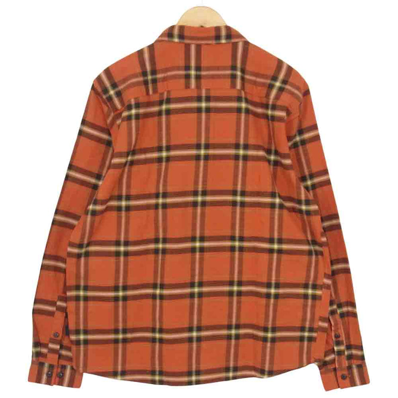 patagonia パタゴニア FA20 54020 LW Fjord Flannel shirt ライトウェイト フィヨルド フランネル シャツ オレンジ系 L【新古品】【未使用】【中古】