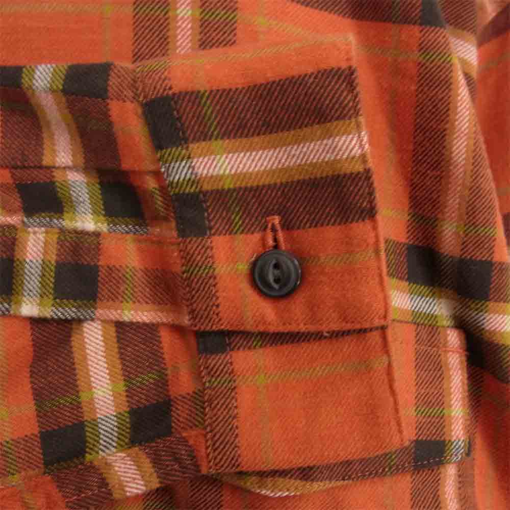 patagonia パタゴニア FA20 54020 LW Fjord Flannel shirt ライトウェイト フィヨルド フランネル シャツ オレンジ系 L【新古品】【未使用】【中古】